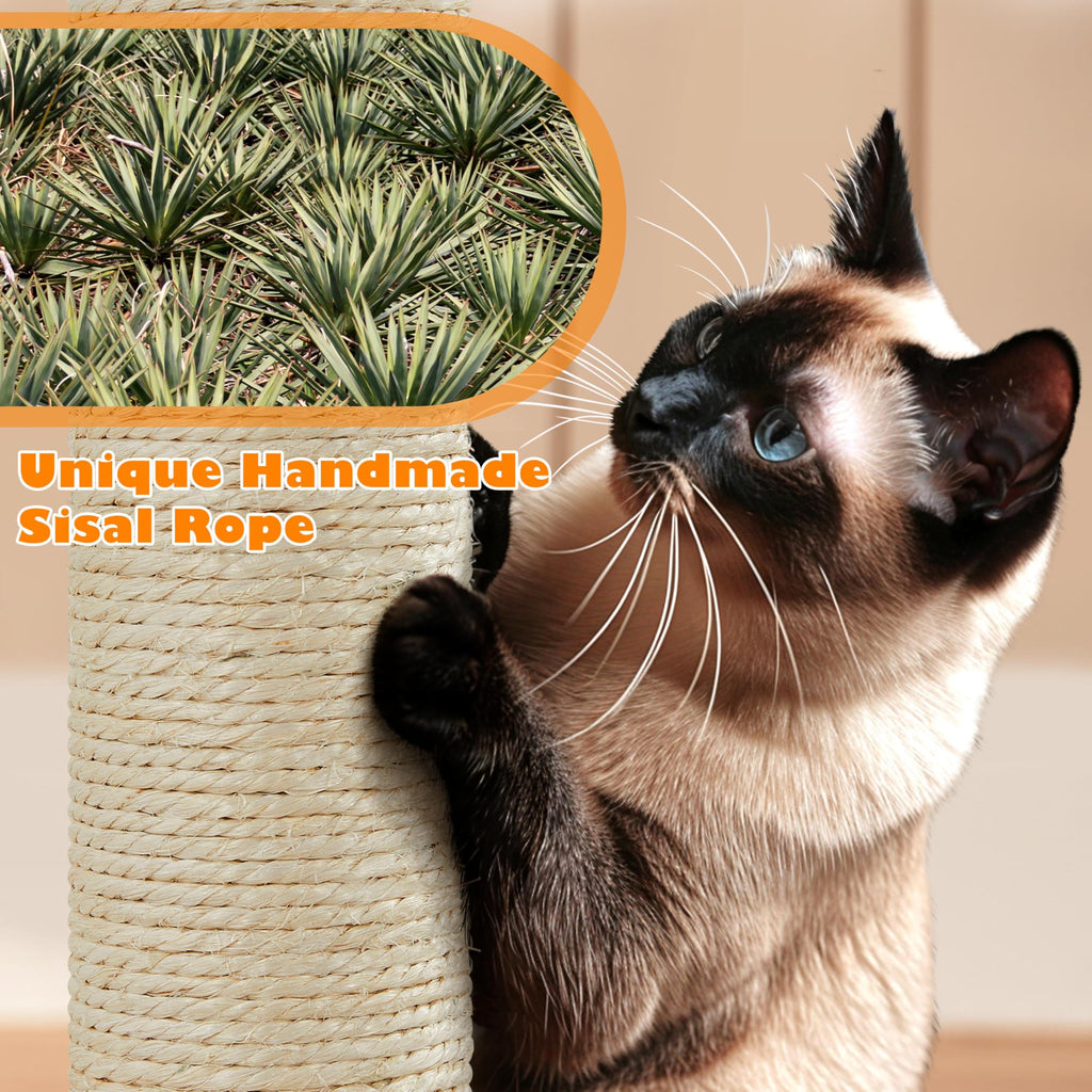 Tall Cat Tree with Condo Scratching Post R54250