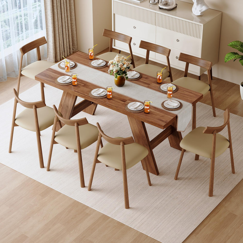 71'' Dining Table Set for 8 with Upholstered Chairs H460982